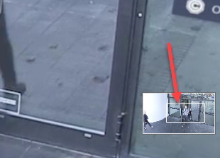 Versión con zoom de la imagen de la cámara.