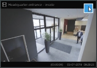 Buscar resultado con la casilla azul seleccionada en XProtect Smart Client.