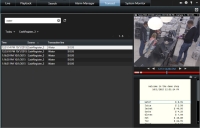 La pestaña Transact en XProtect Smart Client muestran una caja registradora y un recibo.