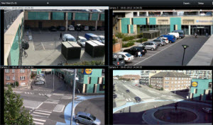 2x2 vistas en XProtect Smart Client.