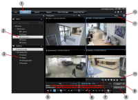 Översikt över fliken Uppspelning i XProtect Smart Client.