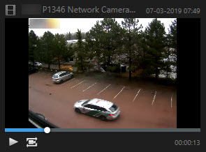 Överför aktuell tid till uppspelningstidslinjen i XProtect Smart Client.