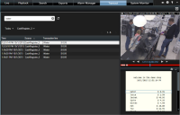 Fliken Transact i XProtect Smart Client visar en kassaapparat och ett kvitto.