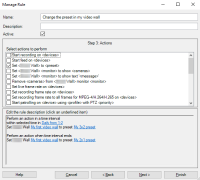 Exempel på en regel använd med en Smart Wall-förinställning.